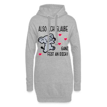 PRÜFUNGEN MOTIVATION GLAUBEN - Hoodie-Kleid - Grau meliert - Vorne