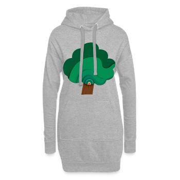 KREATIVITÄT FREIHEIT – Freiheit & Rechte - Hoodie-Kleid - Grau meliert - Vorne