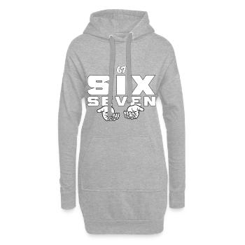 67 Six Seven - Hoodie-Kleid - Grau meliert - Vorne