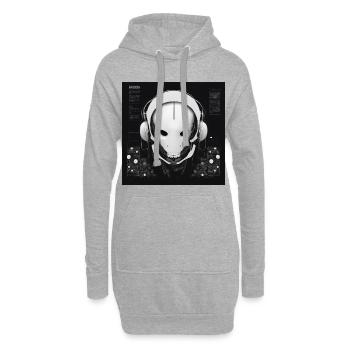 One Bulky Mech - Couverture de la séquence de limon - Sweat-shirt à capuche long Femme - gris chiné - Devant