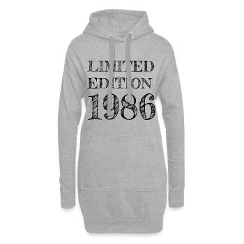 Vintage 1986 - Hoodie-Kleid - Grau meliert - Vorne