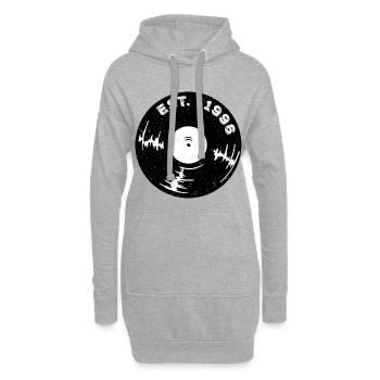 30e anniversaire du millésime 1996 - Sweat-shirt à capuche long Femme - gris chiné - Devant