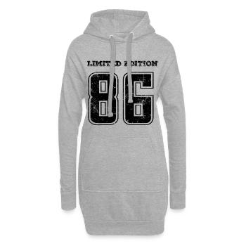 Vintage 1986 - Hoodie-Kleid - Grau meliert - Vorne