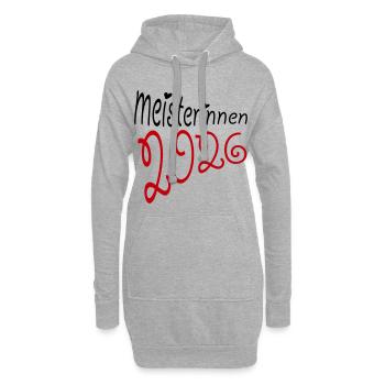 Meisterin 2026 Meisterinnen - Hoodie-Kleid - Grau meliert - Vorne