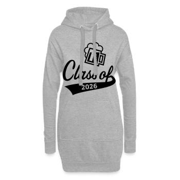 Class Of 2026 (Abschlussklasse / Bier / Black) - Hoodie-Kleid - Grau meliert - Vorne