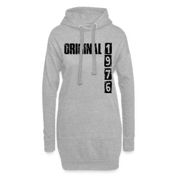 Vintage 1976 - Hoodie-Kleid - Grau meliert - Vorne
