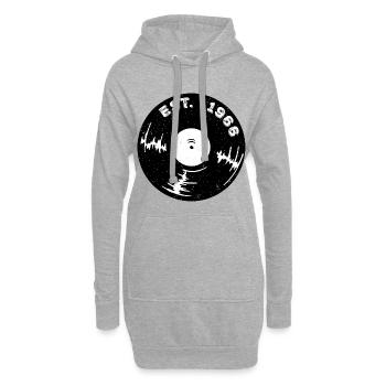 Vintage 1966 - Hoodie-Kleid - Grau meliert - Vorne