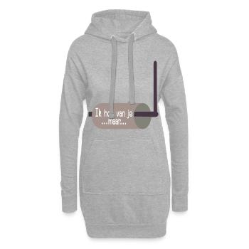 Haushaltsbeziehungs-Toilettenpapier - Hoodie-Kleid - Grau meliert - Vorne