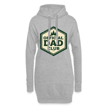 Officiel Dad Club 1955 Vintage Retro Vater - Sweat-shirt à capuche long Femme - gris chiné - Devant