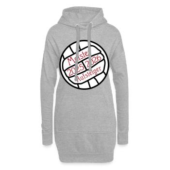 Meister und Aufsteiger 2025/2026  - Hoodie-Kleid - Grau meliert - Vorne