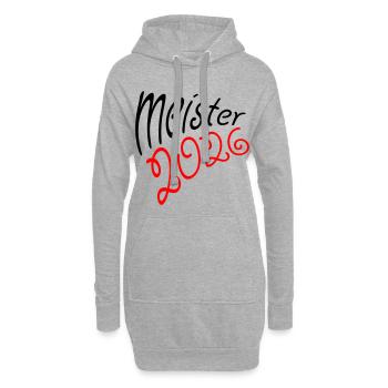 Meister 2026 Meisterschaft - Hoodie-Kleid - Grau meliert - Vorne