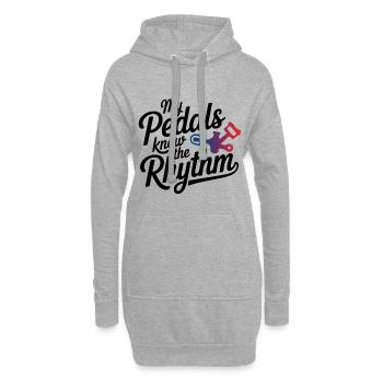 Professional Bicycle Acrobatics Rhythm Athlete  - Hoodie Dress - heather grey - Front