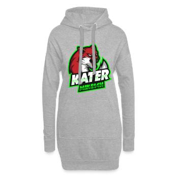 KaterMikesch - Hoodie-Kleid - Grau meliert - Vorne