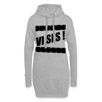 Bis zum Abschied - Hoodie-Kleid - Grau meliert - Vorne