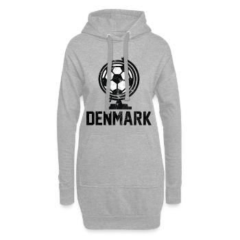 Denmark Fussball - Hoodie-Kleid - Grau meliert - Vorne