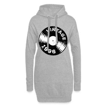 30e anniversaire du millésime 1996 - Sweat-shirt à capuche long Femme - gris chiné - Devant