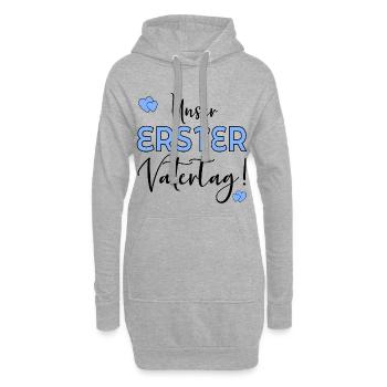 UNSER ERSTER VATERTAG - Hoodie-Kleid - Grau meliert - Vorne
