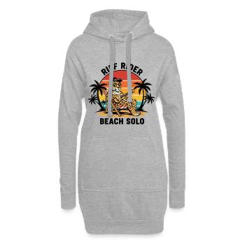 Jaguar Riff Rider Beach Solo Ukulele - Hoodie-Kleid - Grau meliert - Vorne