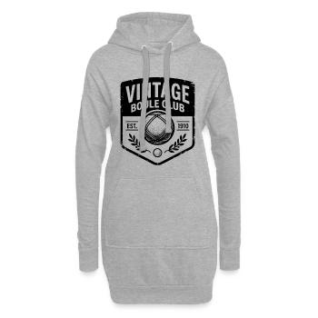 Vintage Boule Club Fondé en 1910 Sport de Pétanque - Sweat-shirt à capuche long Femme - gris chiné - Devant