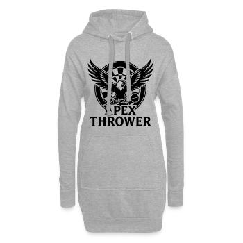 Darts Apex Thrower - Hoodie-Kleid - Grau meliert - Vorne