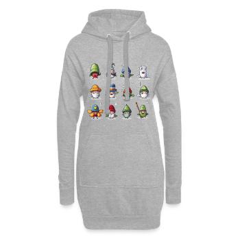 Bunte Wichtel Kollektion - Hoodie-Kleid - Grau meliert - Vorne