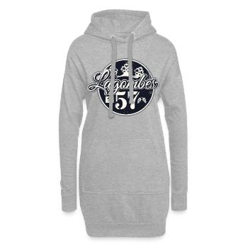 Siegerland Lagombes Lagömbes Mädchen für alles! - Hoodie-Kleid - Grau meliert - Vorne
