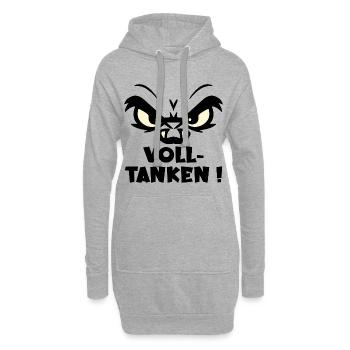 Emotionen Volltanken - Hoodie-Kleid - Grau meliert - Vorne