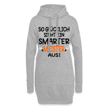Meisterprüfungen Meister - Hoodie-Kleid - Grau meliert - Vorne