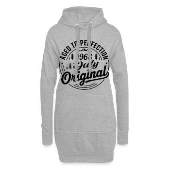 Juli 1968 – Legende der Gipfel und Berge - Hoodie-Kleid - Grau meliert - Vorne