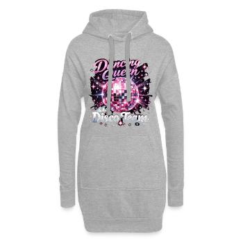 Dancing Queen & Disco Team : Mix Ball Disco Party - Sweat-shirt à capuche long Femme - gris chiné - Devant
