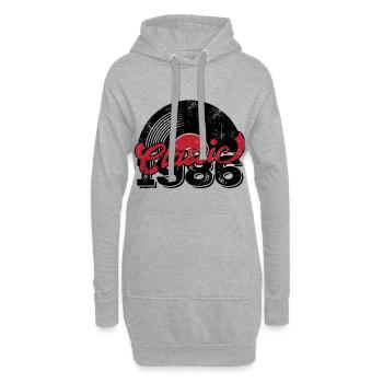 Vintage 1986 - Hoodie-Kleid - Grau meliert - Vorne