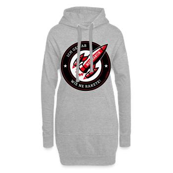 Maturantin – Ich Geh Ab Wie Ne Rakete! (NEG Red) - Hoodie-Kleid - Grau meliert - Vorne