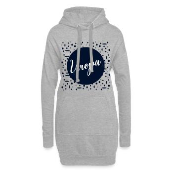 Baby verkünden Uropa - Hoodie-Kleid - Grau meliert - Vorne