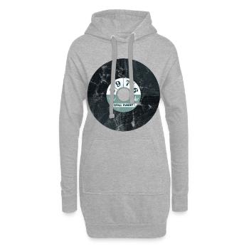 Vintage 1976 - Hoodie-Kleid - Grau meliert - Vorne