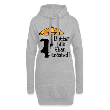Summer Pale - Hoodie-Kleid - Grau meliert - Vorne