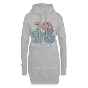 Vintage 1996 - Hoodie-Kleid - Grau meliert - Vorne