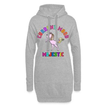 Current Mood Majestic – Einhorn für Girls - Hoodie-Kleid - Grau meliert - Vorne