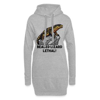 Einsiedler Braun Gefahr Dick Braun Schwarzer Einsiedler - Hoodie-Kleid - Grau meliert - Vorne