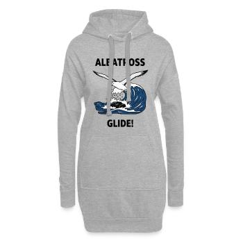 Albatros, Heuler, Seegleit-Albatros - Hoodie-Kleid - Grau meliert - Vorne