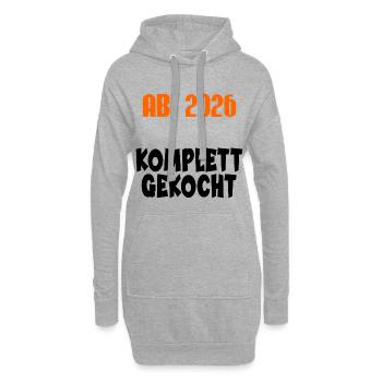 ABI 2026 GEKOCHT - Hoodie-Kleid - Grau meliert - Vorne