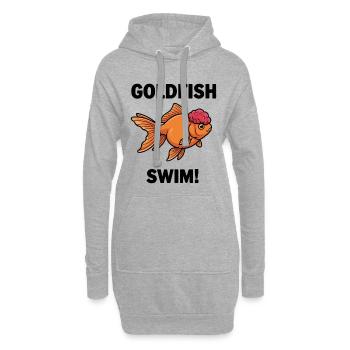 Poisson Rouge Oranda Schwimmen Goldfisch Zen - Hoodie-Kleid - Grau meliert - Vorne
