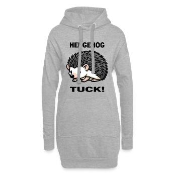 Igel-Igel-Igel-Dornengarten - Hoodie-Kleid - Grau meliert - Vorne