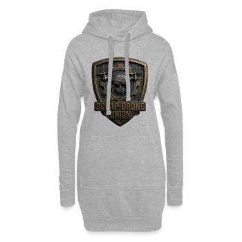 Scrap-Drone Union 3D Metal Badge Industrial Cyberp - Hoodie-Kleid - Grau meliert - Vorne