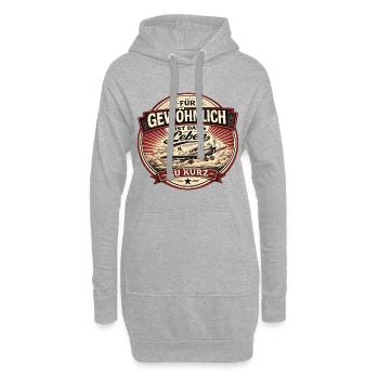 Pilot Vintage Spruch Flugzeug Design - Hoodie-Kleid - Grau meliert - Vorne