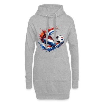 Fußball - Niederlande - Hoodie-Kleid - Grau meliert - Vorne