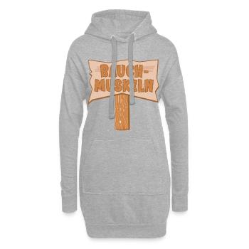 Pfad Sport Bauchmuskeln - Hoodie-Kleid - Grau meliert - Vorne