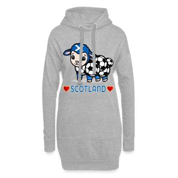Scotland Lamb Soccer - Hoodie-Kleid - Grau meliert - Vorne