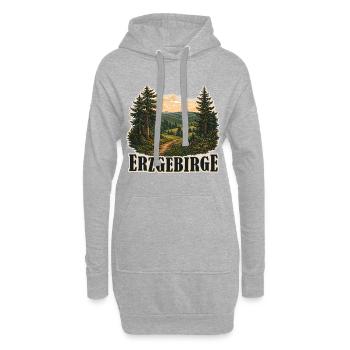 Erzgebirge - Hoodie-Kleid - Grau meliert - Vorne