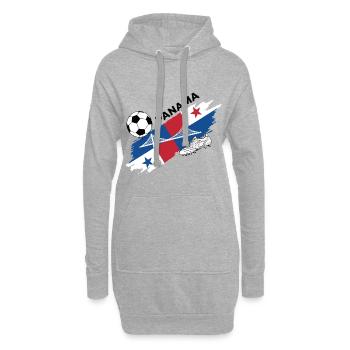 Panama Football Panama Soccer Foot Canaleros - Sweat-shirt à capuche long Femme - gris chiné - Devant