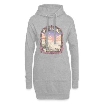 White Sands National Park USA New Mexico Wandern - Hoodie-Kleid - Grau meliert - Vorne